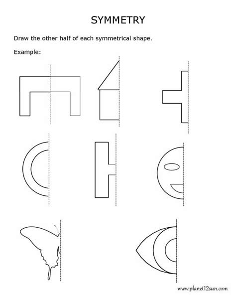 10 Printable Symmetry Worksheets For Class 5 With Line And Rotational Symmetry Worksheet - Line And Rotational Symmetry Worksheet