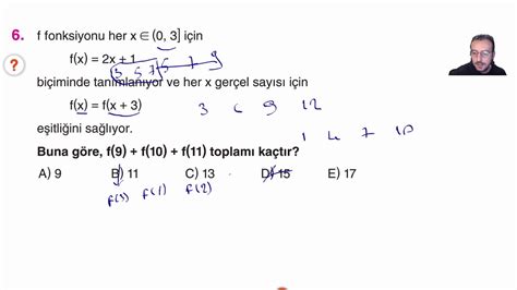 10 sınıf matematik fonksiyonlar sınav soruları