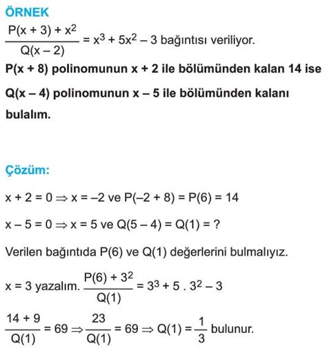 10 sınıf polinomlar proje ödevi