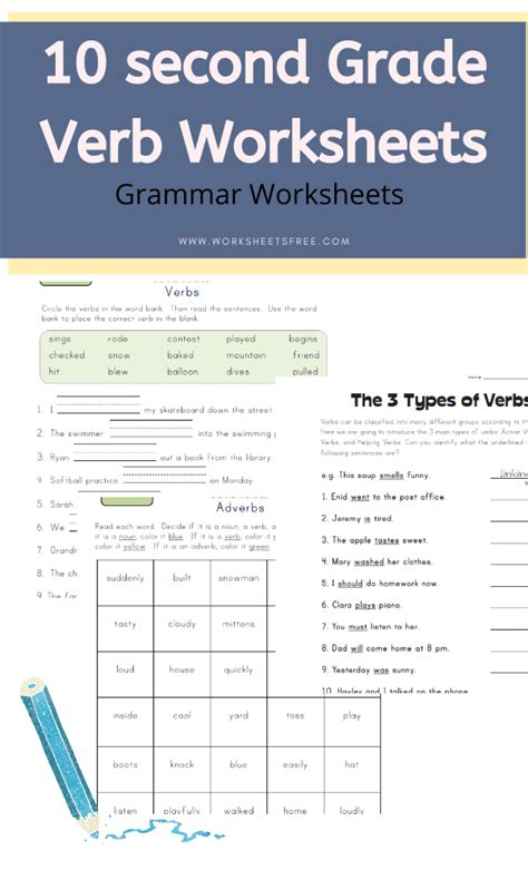 10 Second Grade Verb Worksheets Worksheets Free Verbs Worksheets Grade 2 - Verbs Worksheets Grade 2