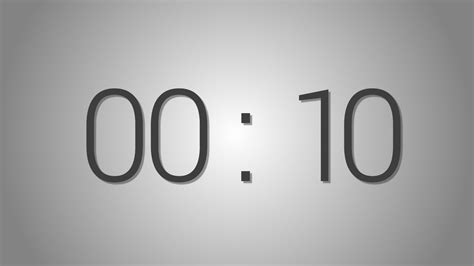 10 seconds countdown timer app