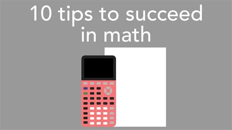 10 Tips To Having Math Success Oxford Learning Math Tips - Math Tips