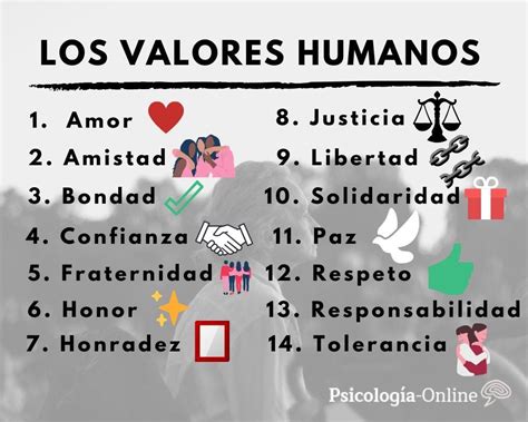 10 Valores Humanos