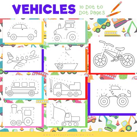 10 Vehicle Dot To Dot Coloring Pages Arty Car Dot To Dots - Car Dot To Dots