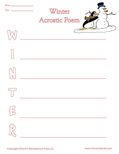 10 Winter Acrostic Poem Poem Source Acrostic Poem On Nature - Acrostic Poem On Nature