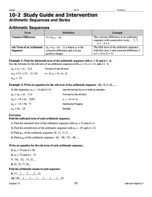 Download 10 2 Study Guide And Intervention 