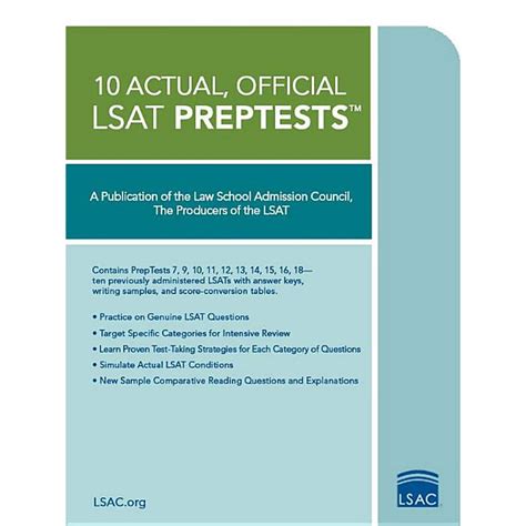 Read Online 10 Actual Official Lsat Preptests Volume Vi Preptests 7281 By Law School Council
