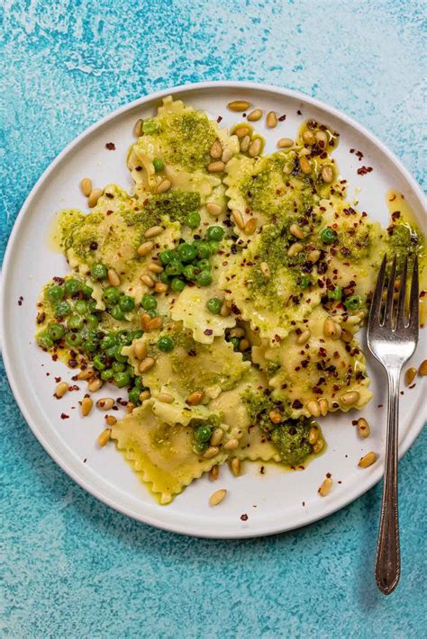 10-Minute Creamy Pesto Ravioli The …