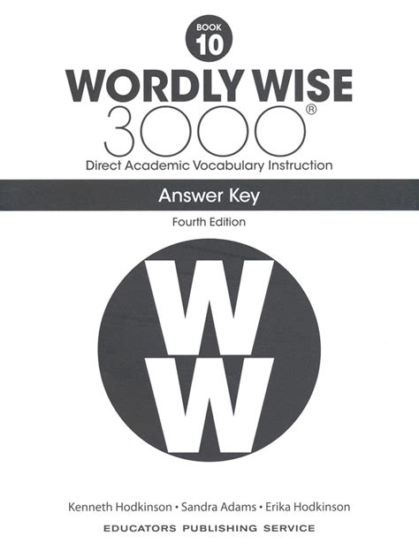 Read Online 10 Answer Key To The Workbook 