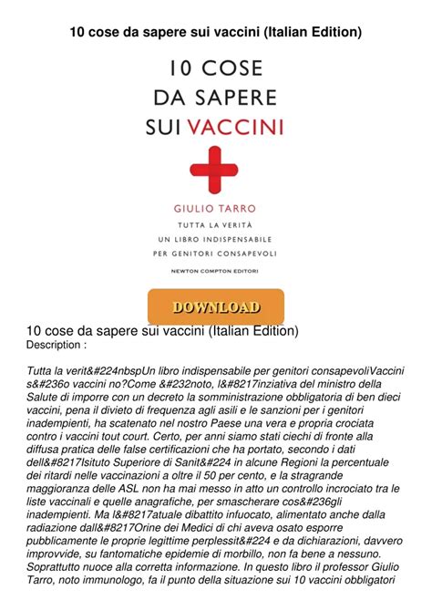 Download 10 Cose Da Sapere Sui Vaccini 