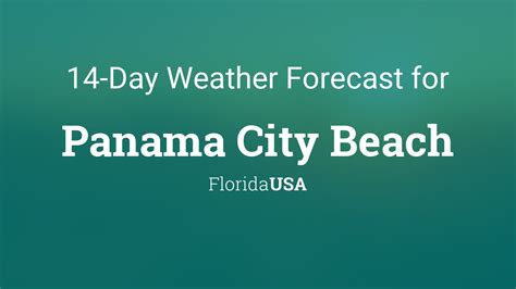 Free 30 Day Long Range Weather Forecast for Panama City Beach, Florida. 