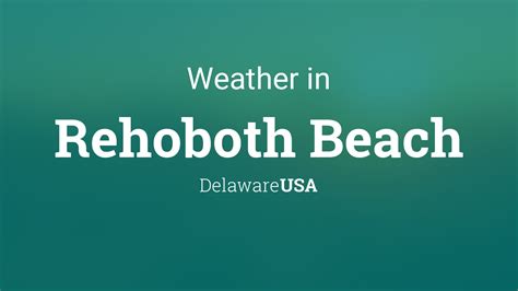 Rehoboth Beach Weather Forecasts. Weather Underground provides local & long-range weather forecasts, weatherreports, maps & tropical weather conditions for the Rehoboth Beach area.. 