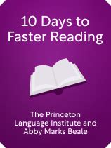 Read Online 10 Days To Faster Reading Abby Marks Beale 