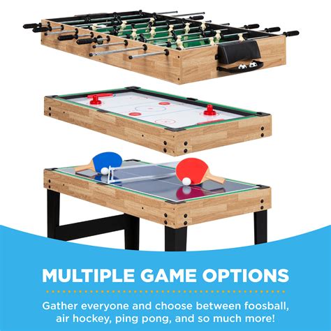 10-in-1 Combo Game Table Set w/ Pool, Foosball, Ping Pong, …