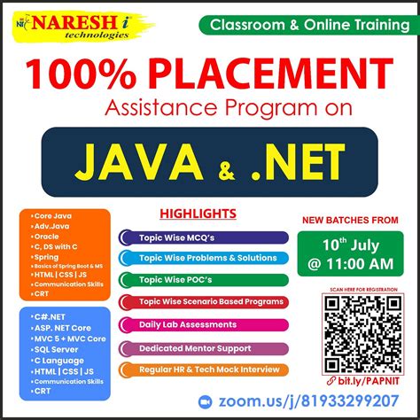 100% Placement Program Sesha Jobs Best IT Jobs Site