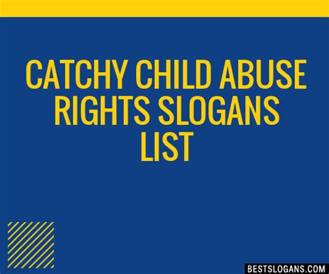 100+ Catchy Child Abuse Slogans 2024 + Generator - Phrases