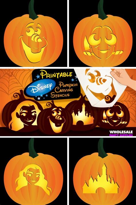 100+ Disney Pumpkin Stencils and Disney Pumpkin Carving Templates