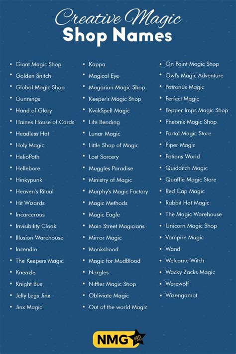 100+ Exciting Magic Shop Names Name Generator Pro