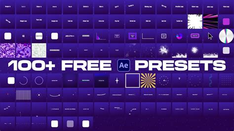 100+ FREE After Effects Presets - muktibox.com