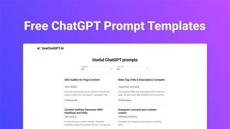 100+ Free ChatGPT Prompt Templates UseChatGPT.AI YouTube