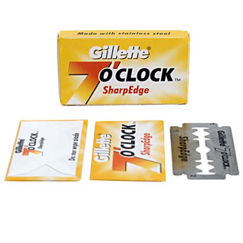 100 7 O'clock SharpEdge Double Edge Safety Razor Blades.