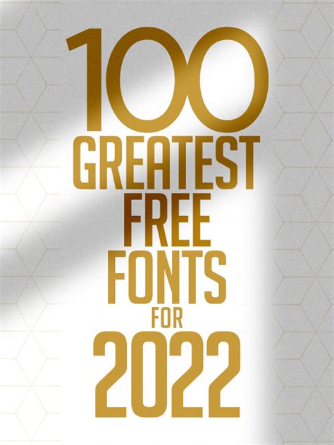100 Best Free Fonts for Designers in 2022