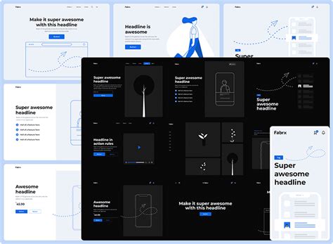 100 Bootstrap starter templates AllinOne HTML5 Wireframes Kit