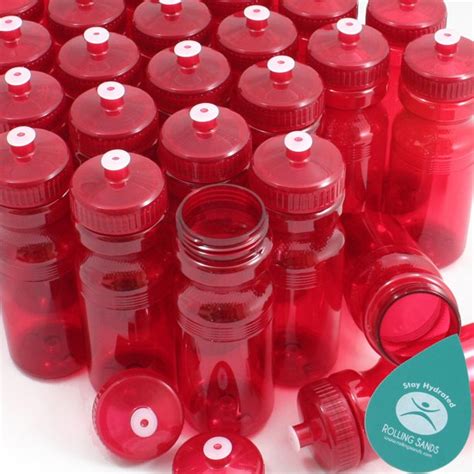 100 Bulk Pack 24 Ounce Red Water Bottles USA Made NEW eBay