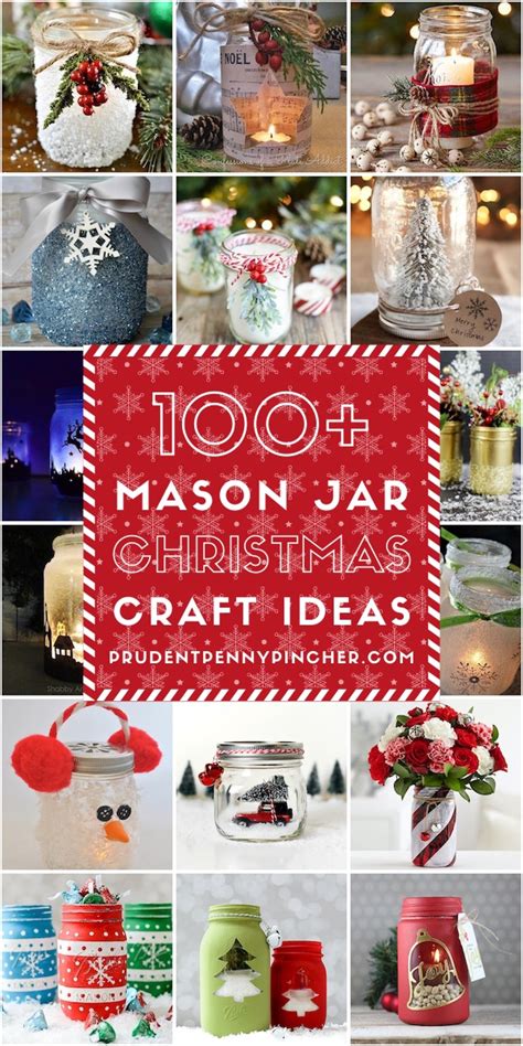 100 Mason Jar Christmas Crafts - Prudent Penny Pincher