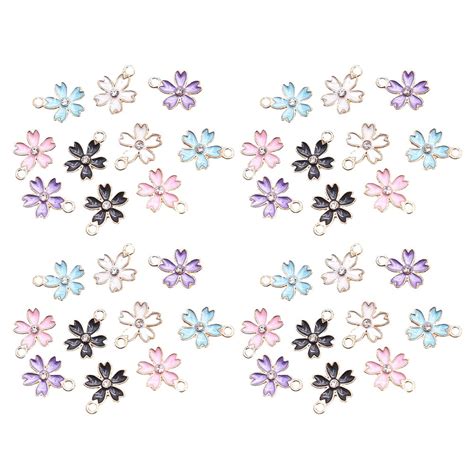 100 Pcs Alloy Charms Creative Flower Shaped Pendants Jewelry Making …