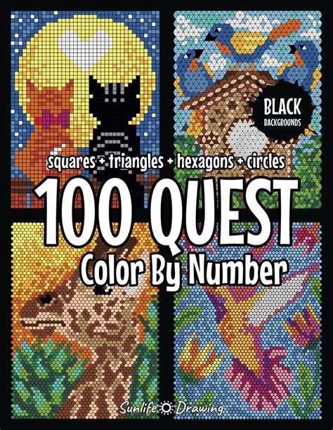 100 Quest Coloring Book