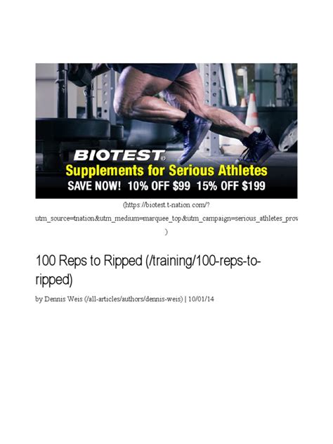 100 Reps to Ripped