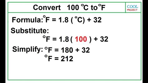 100 c to f. 36,032. This calculator will convert temperature from degrees Celsius to degrees Fahrenheit. For example, 100 degrees Celsius is 212 degrees Fahrenheit. 
