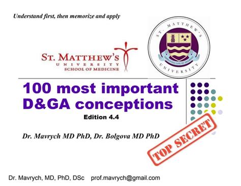 100 Concepts Of Developmental And Gross Anatomy