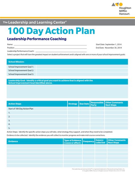 100 day action plan template document sample. - Aircraft performance and design anderson solution manual.