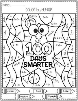 100 Day Coloring Math For 4th Grade Tpt Multiplication Color By Number 4th Grade - Multiplication Color By Number 4th Grade