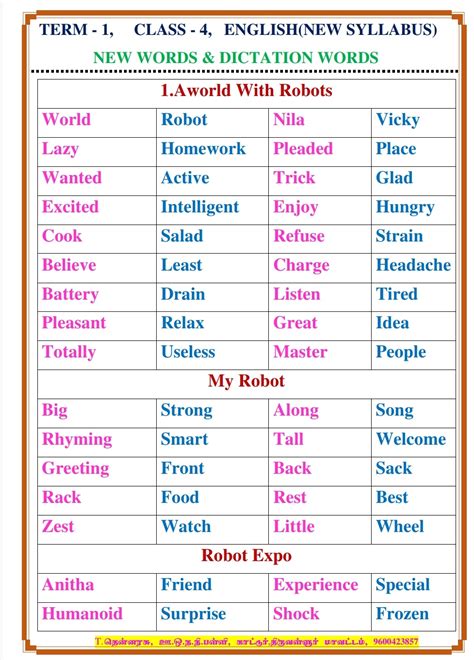100 Dictation Words In English For Kids A Dictation Words For Grade 3 - Dictation Words For Grade 3
