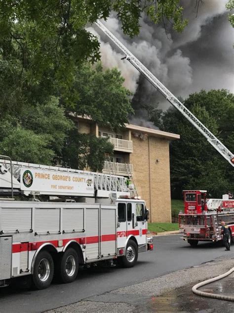 100 displaced after 3-alarm blaze tears through Prince George’s Co. apartment building