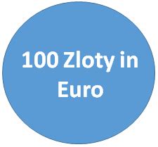 100 euro zloty kurs