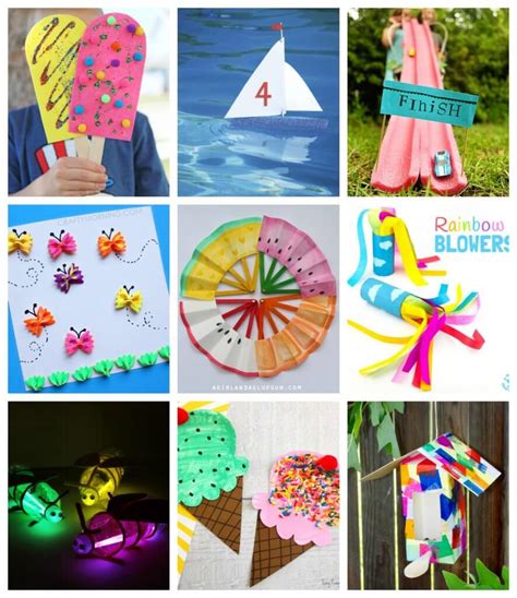 100 Fun And Easy Summer Crafts For Kids Summer Art Kindergarten - Summer Art Kindergarten