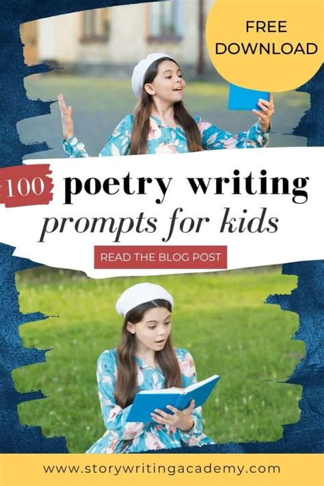 100 Inspiring Poetry Writing Prompts For Kids Writing Poems With Children - Writing Poems With Children