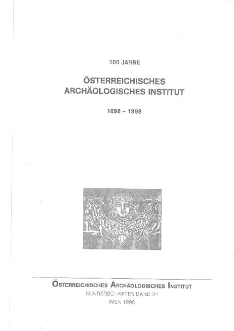 100 jahre österreichisches archäologisches institut 1898 1998. - Learn ge lightspeed ct scanner manual.