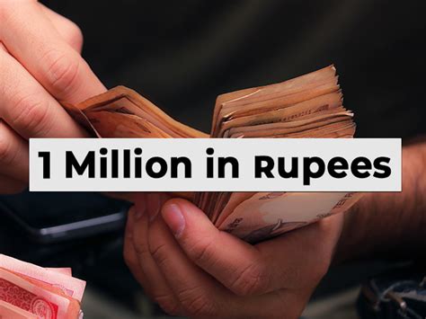 100 million dollars into rupees. To convert a number in Rupees to Million follow the below process: Where 1000000 Rupees = 1 Million, and 1 Rupees = 0.000001 Million. Process 1: Type Numbers in the input field for Rupees. Process 2: The output field will … 