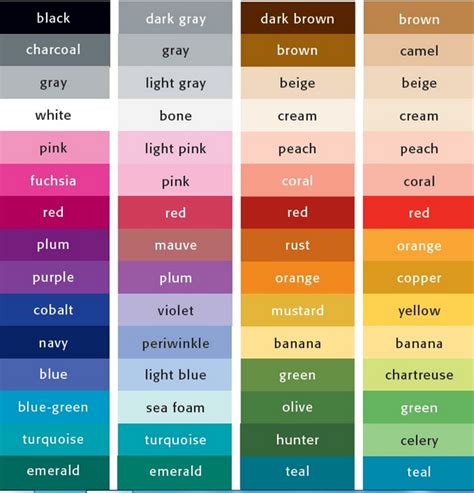 100 Nama Warna Dalam Bahasa Inggris Lengkap Dengan Warna Warna - Warna Warna