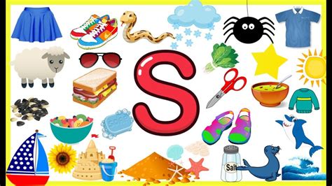 100 Objects That Start With S Alphabet Items Items Beginning With S - Items Beginning With S