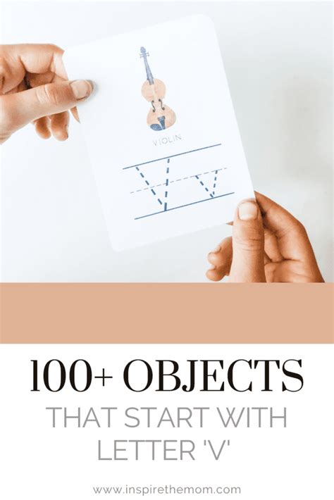 100 Objects That Start With V Alphabet Items Kindergarten Words That Start With V - Kindergarten Words That Start With V