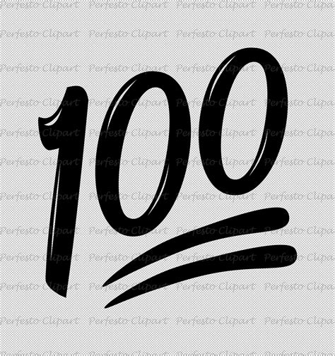 100 points emoji font