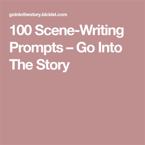 100 Scene Writing Prompts At A Fundamental Level Writing Chops - Writing Chops