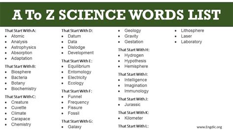 100 Science Words A To Z Amp Meaning Science Words That Begin With Y - Science Words That Begin With Y