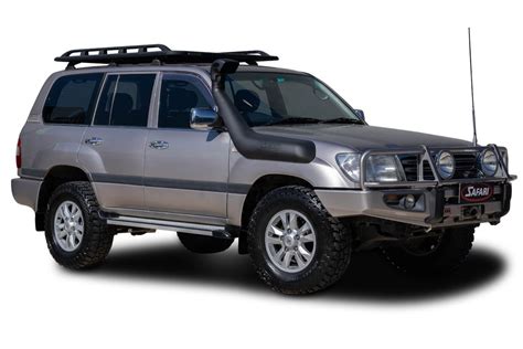 Safari Armax Snorkel to suit 100 Series Toyota Land Cruiser 4x4 Snorkel Features · Up to 50% increased airflow for your 100 Series Land Cruiser engine · Safari’s rounded style Air Ram; however with minimum 4” neck and an optimised air flow, low restriction grill · Australian designed, moulded and manufactured · Design and flow tested by our in house engineers for maximum performance ...
